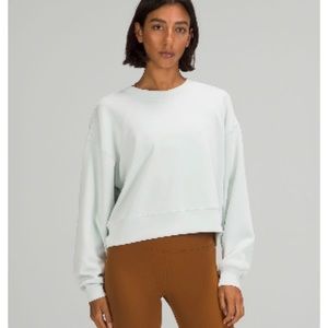 lululemon Softstreme Oversized Cropped Crew Sweatshirt, Sz 6